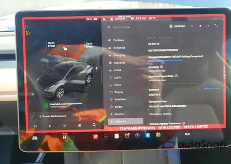 2023 Tesla Model Y z USA, uszkodzony, nr VIN 7SAYGAEE4PF959313